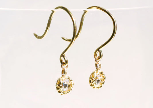 Rose-cut Scalloped Earrings – Hooks