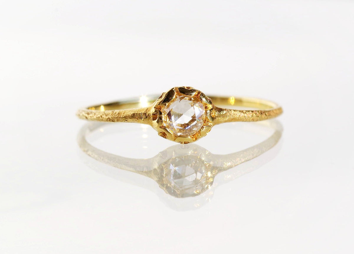 Rose-cut Scalloped Ring