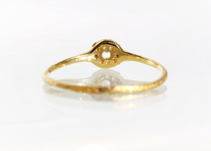 Rose-cut Scalloped Ring