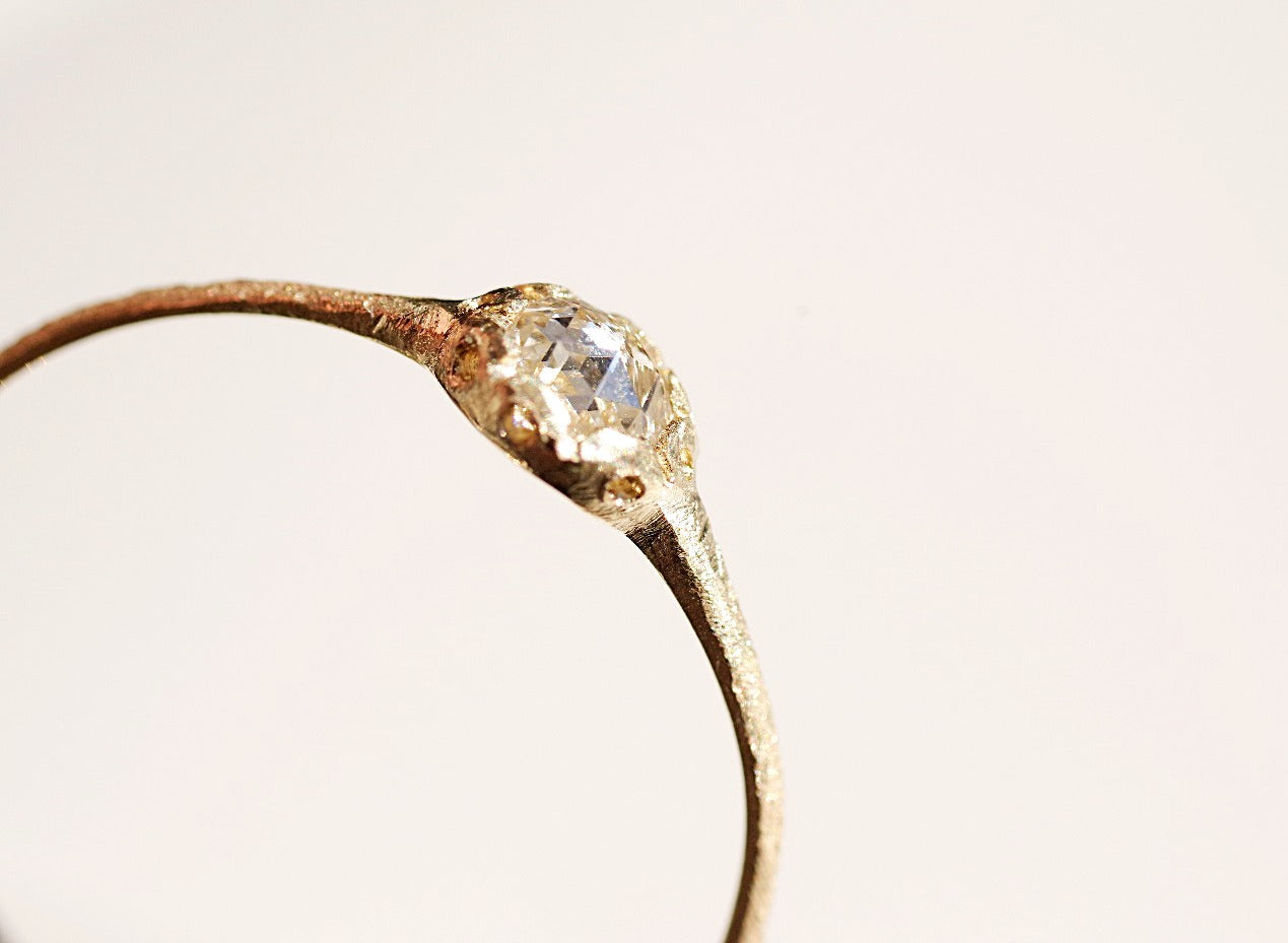 Rose-cut Scalloped Ring