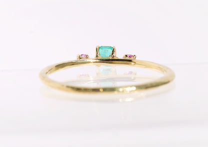 Emerald Sapphire Ring