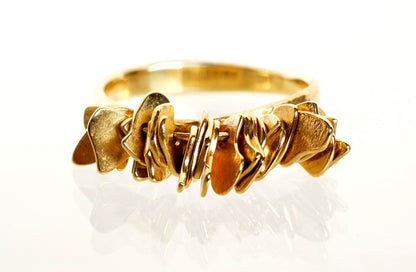 Gold Medallion Ring