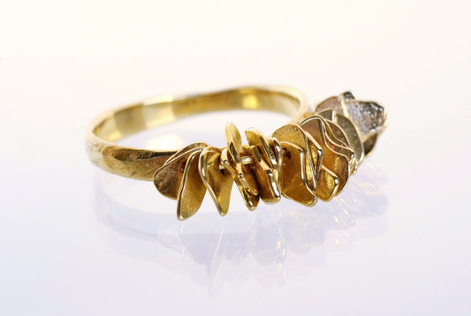 Gold Medallion Ring