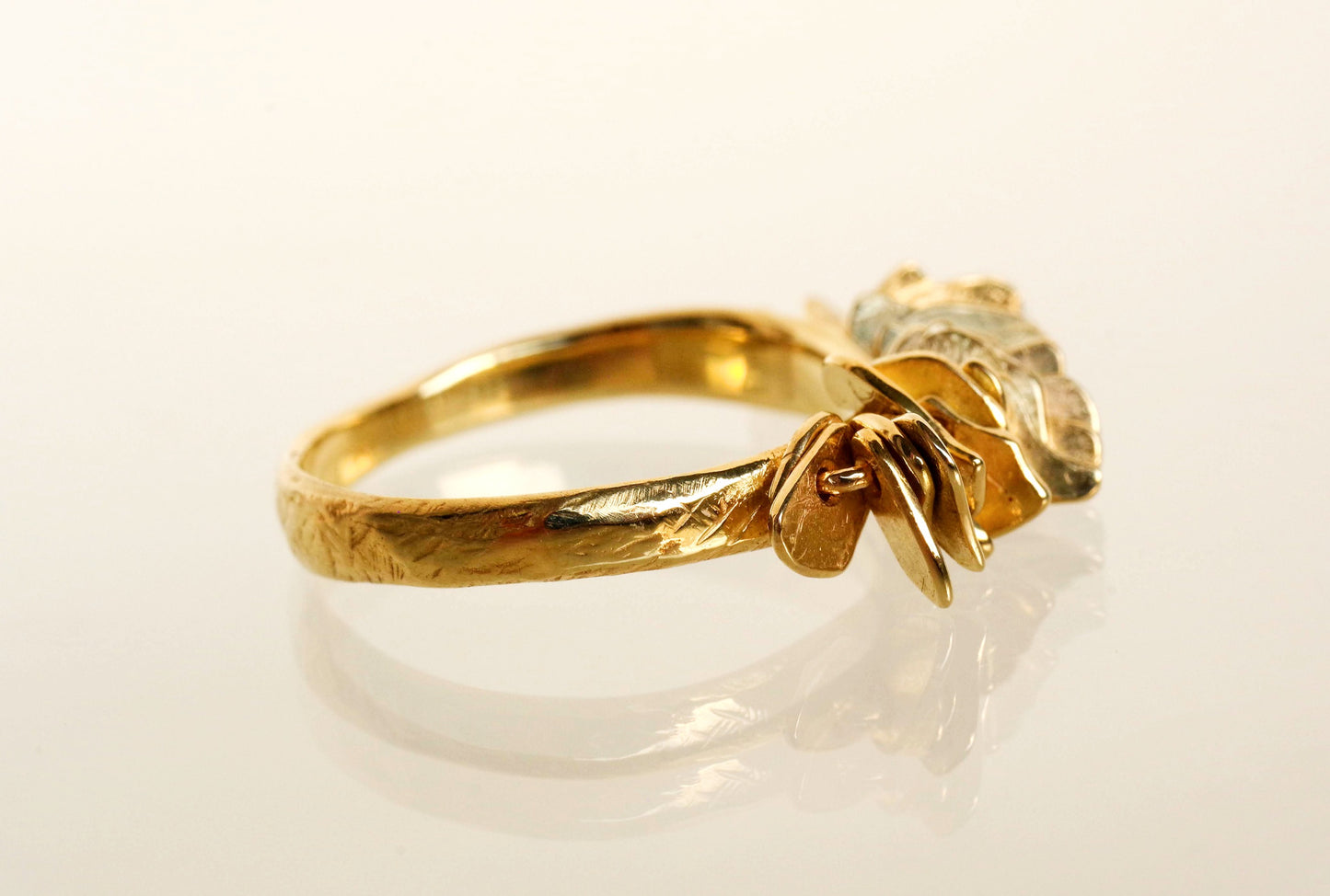Gold Medallion Ring