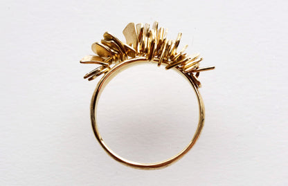 Gold Medallion Ring