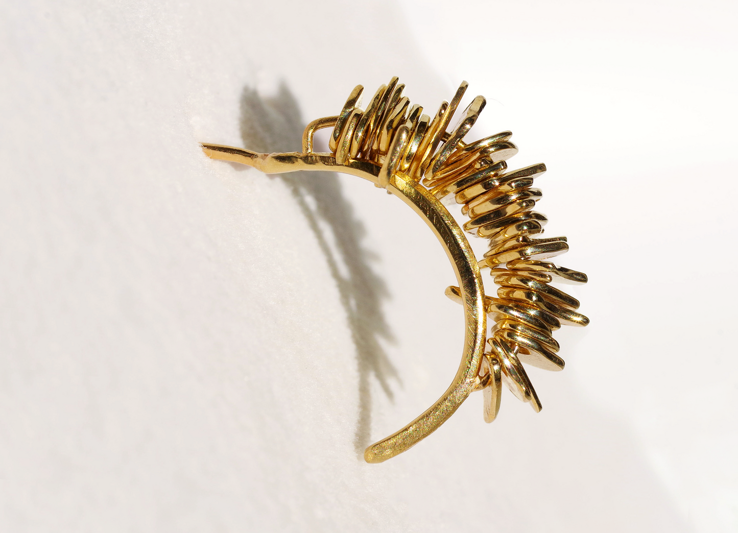 Gold Medallion Earrings