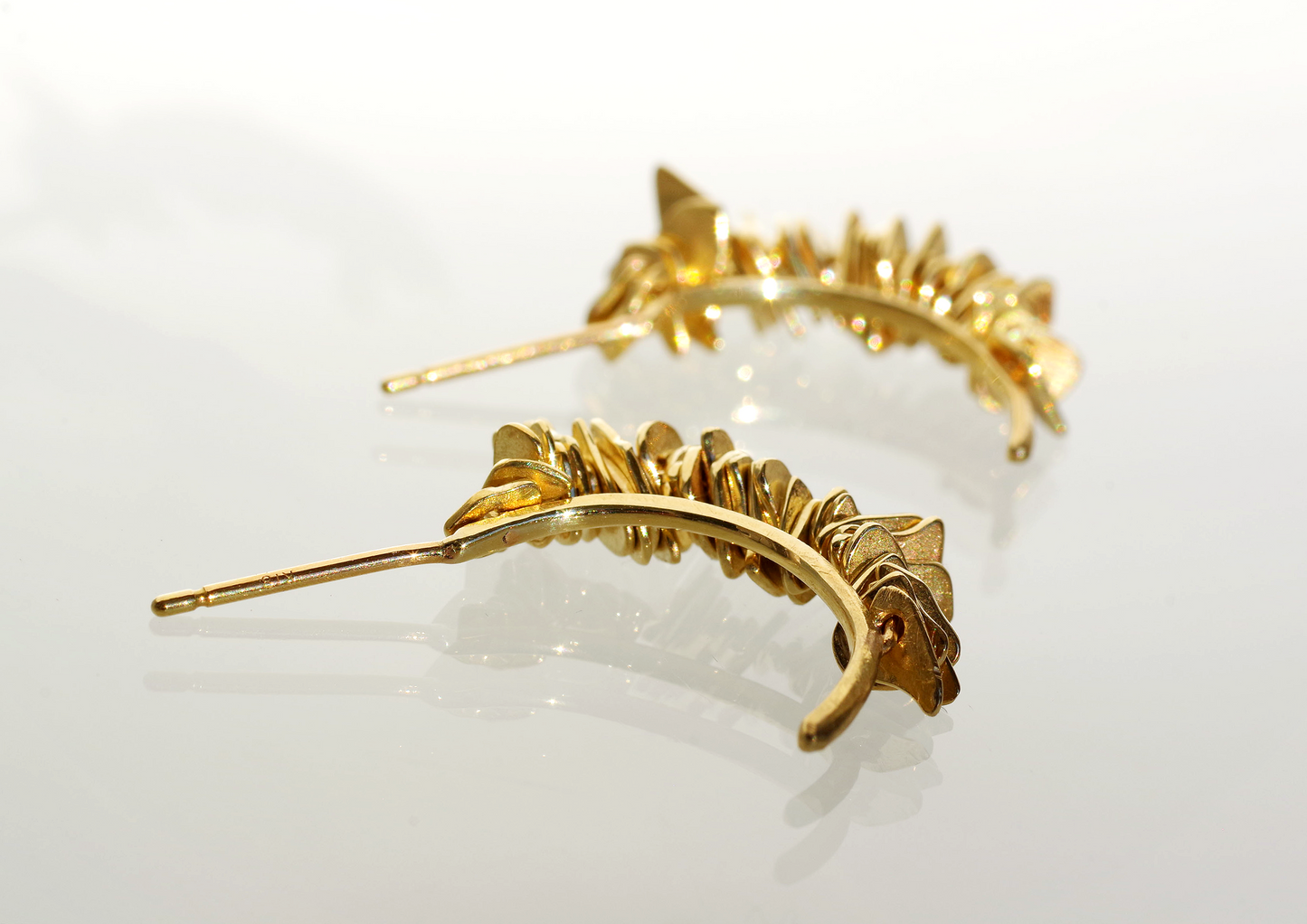 Gold Medallion Earrings