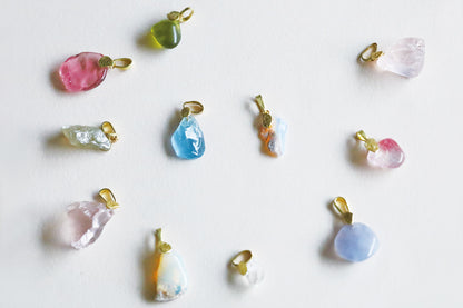 Rose Quartz Necklace Charm