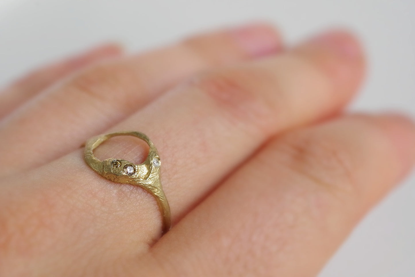 Crescent Reflection Ring