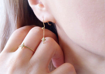 Evening Star Diamond Earring Charm