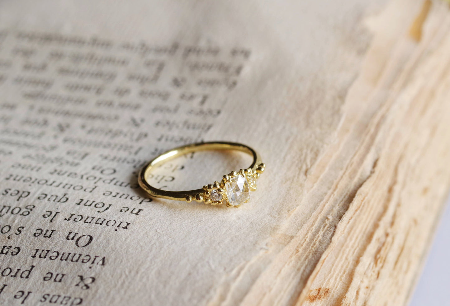 Rose-cut Diamond Ring