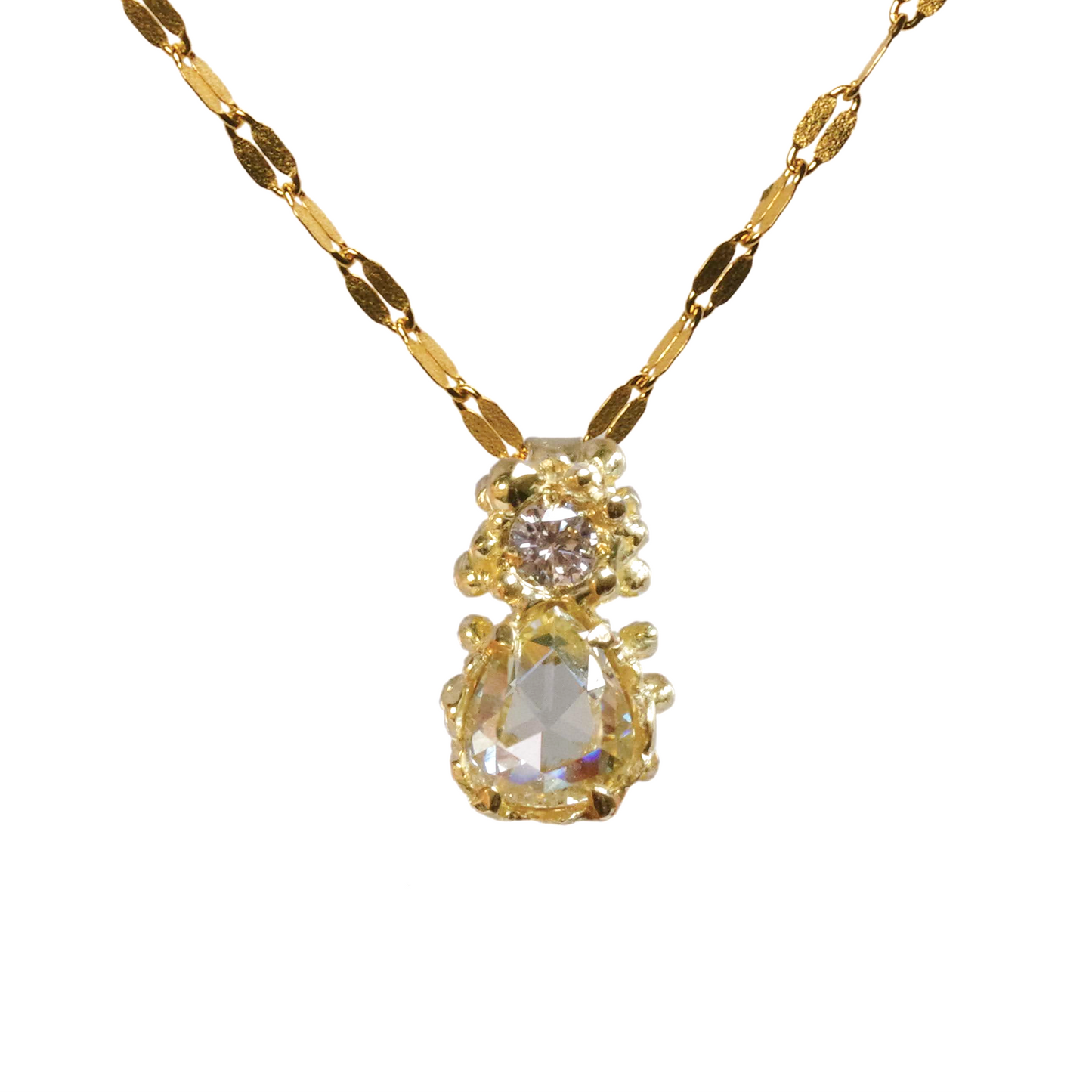 Rose-cut Diamond Necklace