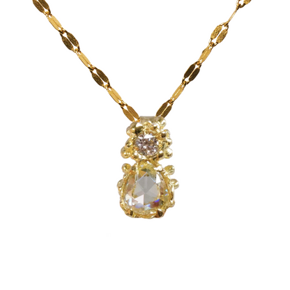 Rose-cut Diamond Necklace