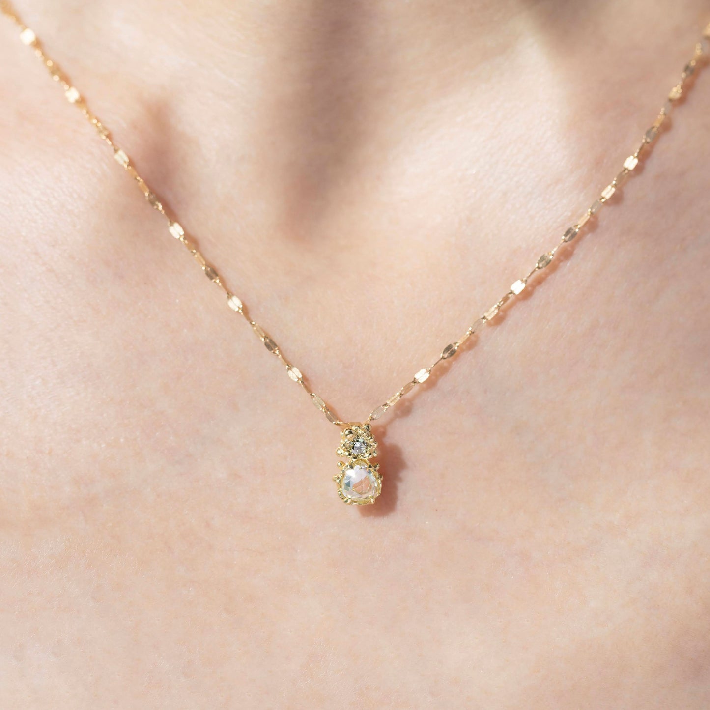 Rose-cut Diamond Necklace
