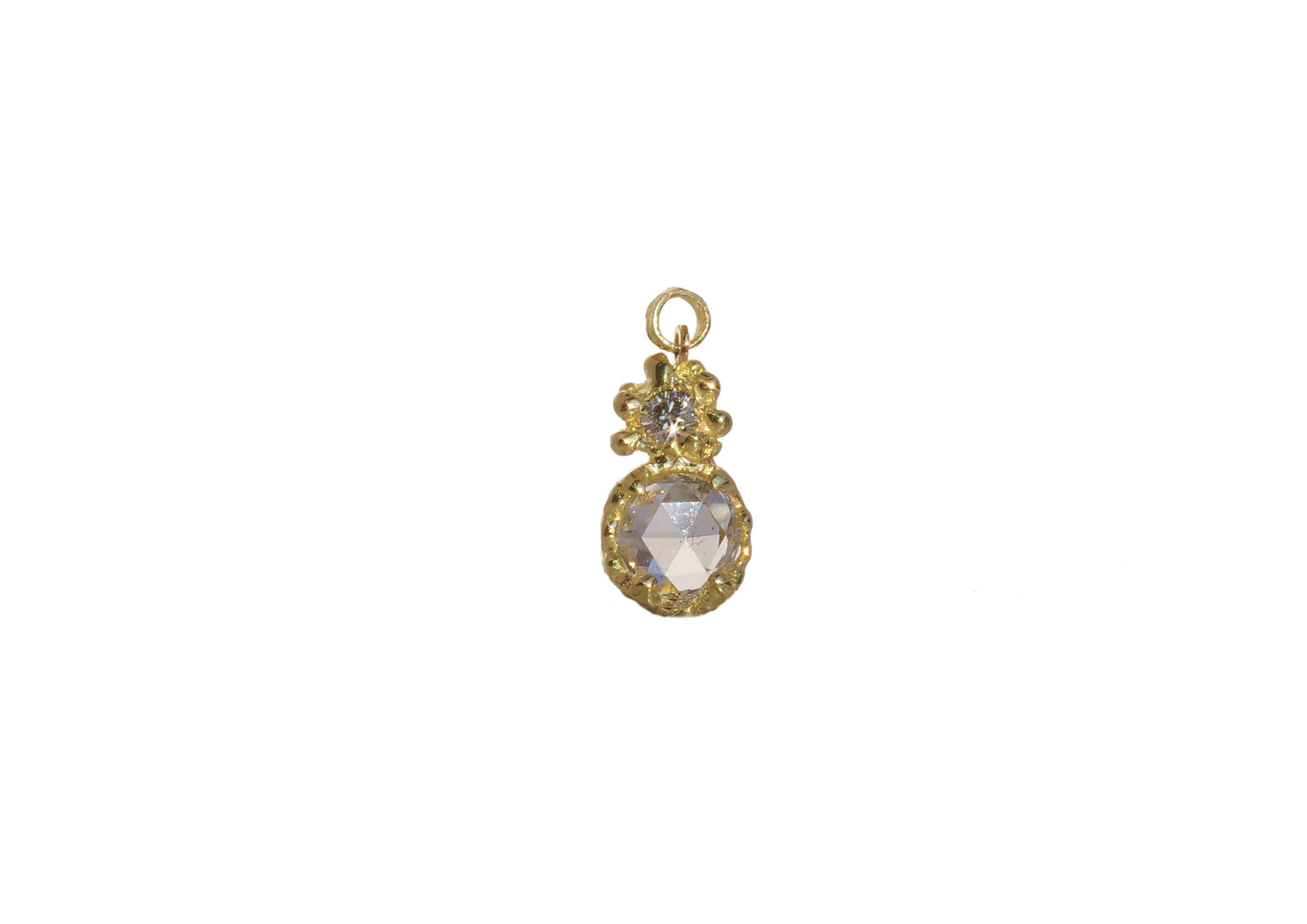 Rose-cut Diamond Earring Charm