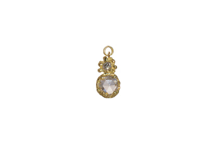 Rose-cut Diamond Earring Charm