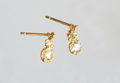 Rose-cut Diamond Earring Charm