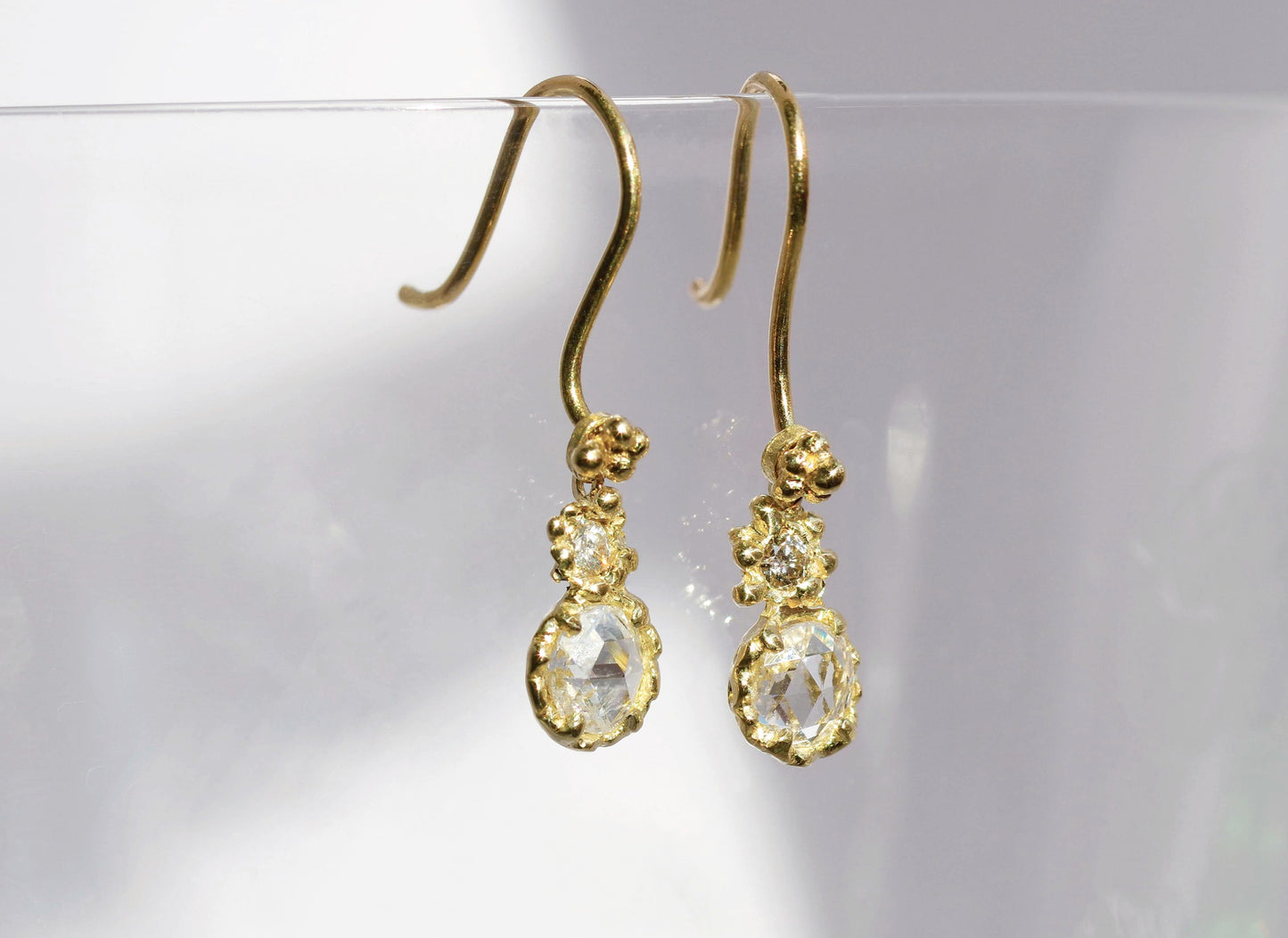 Rose-cut Diamond Earring Charm