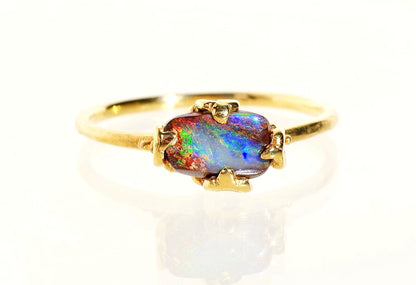 Boulder Opal Ring