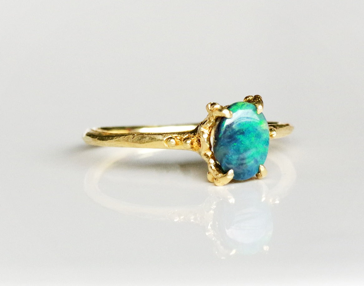 Black Opal Ring