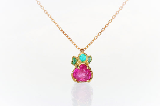 Ruby Paraiba Tourmaline Necklace