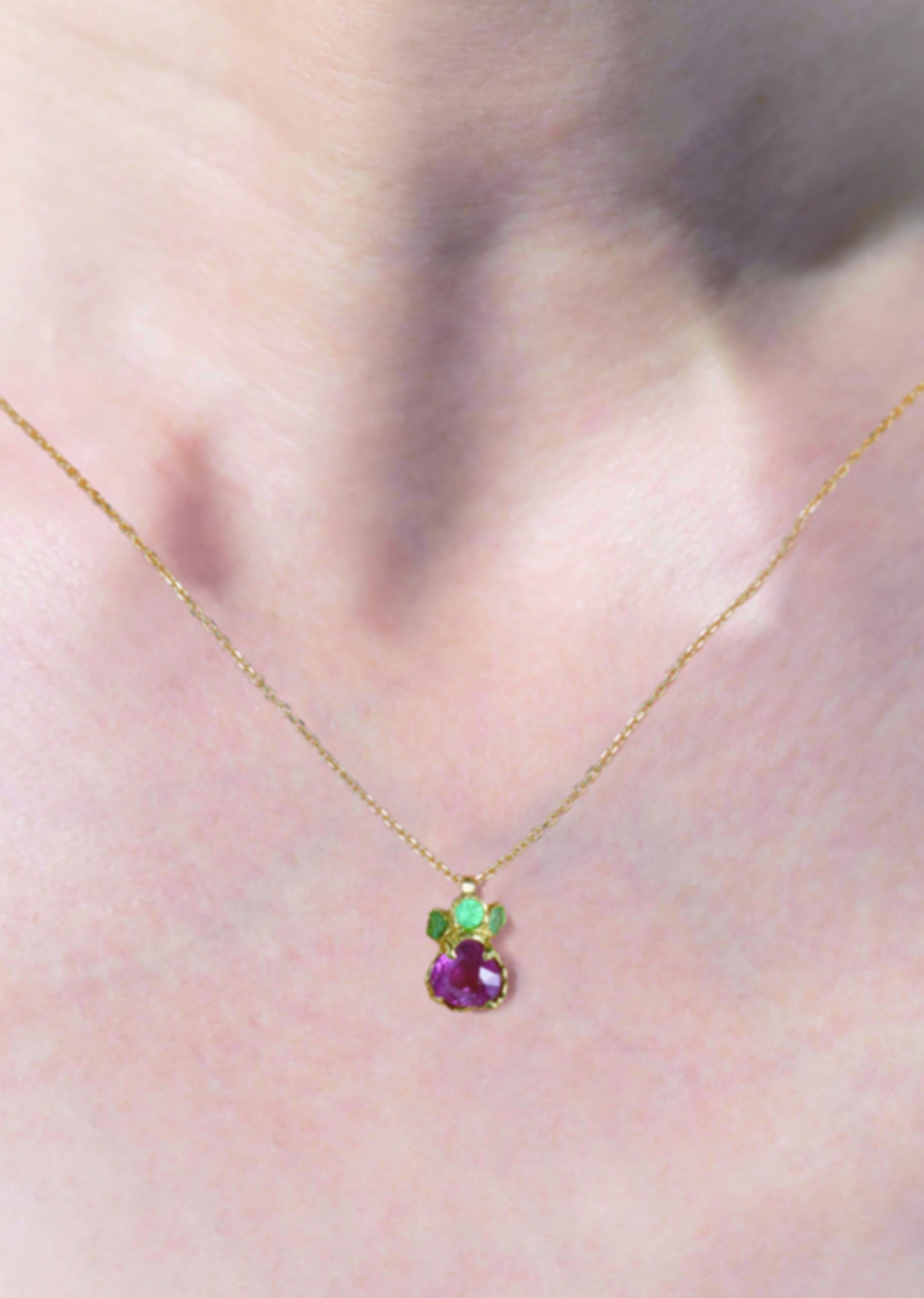 Ruby Paraiba Tourmaline Necklace