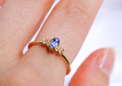 Tanzanite Sapphire Ring