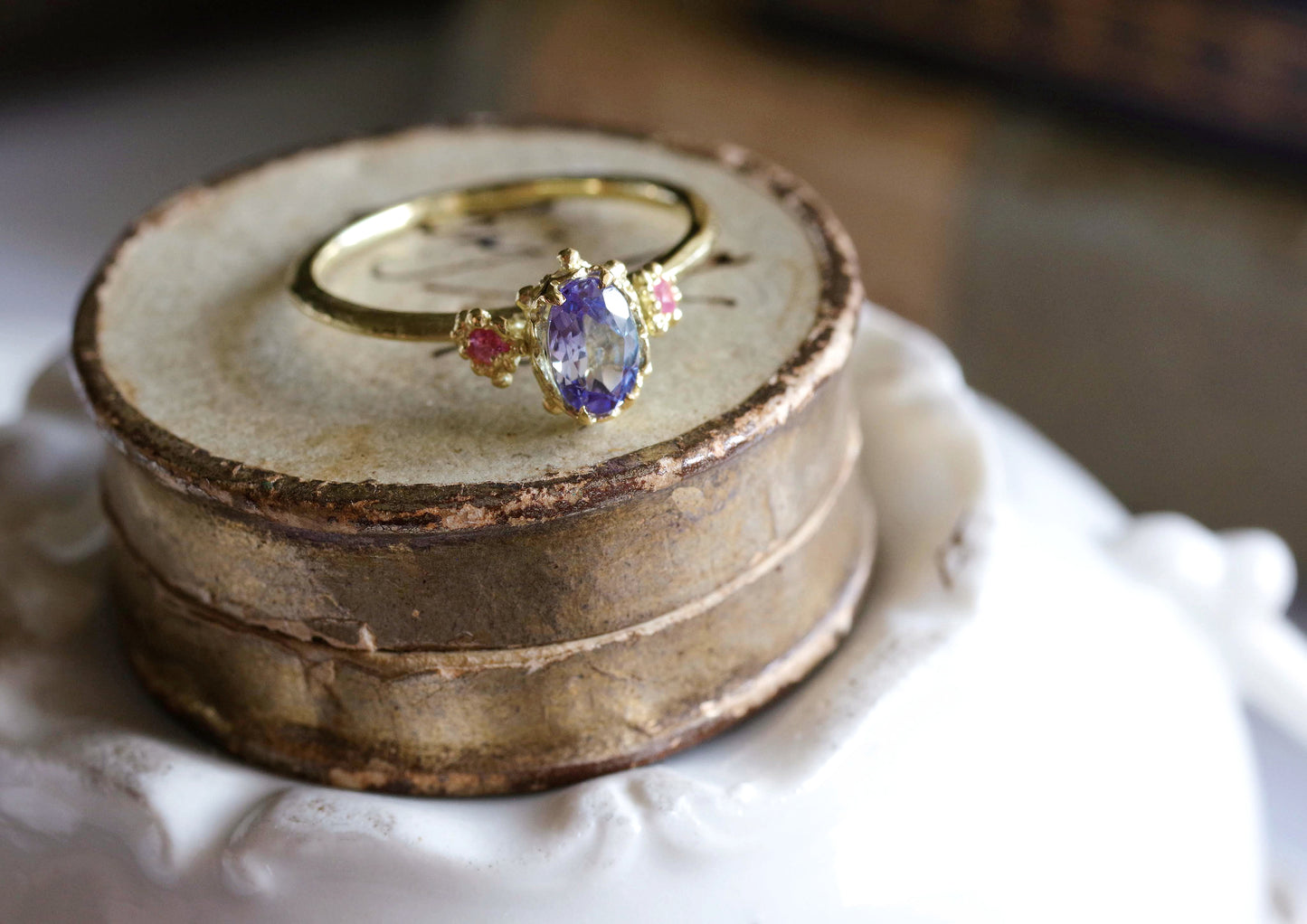 Tanzanite Sapphire Ring