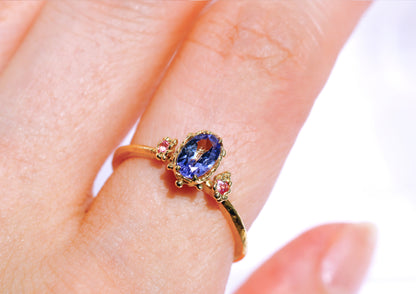 Tanzanite Sapphire Ring